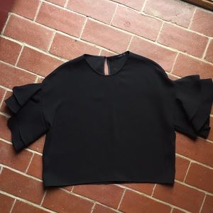 Zara Tops - Zara ruffled sleeve blouse Zara Tops - Zara ruffled sleeve blouse